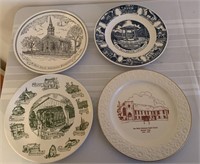 4 Commemorative Plates: