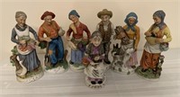 Lot of 7 Larger Figurines (9"-12" tall)