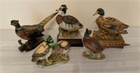 Duck and Pheasant Figurines: