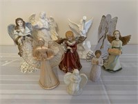 Assorted angel figurines
