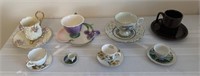 8 cup and saucers sets, 4 cups and 1 saucers