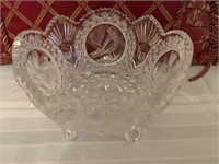 8 1/2" crystal bowl Hofbauer The Byrdes Collection