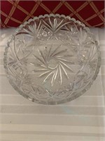 9" lead crystal bowl