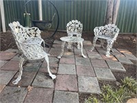wrought iron garden chair set chairs/setee /table