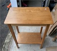 Small side table with shelf