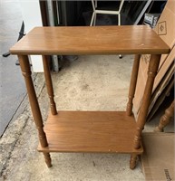 Small side table with shelf