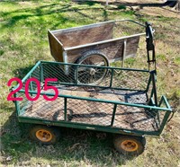 LL Bean garden cart and green garden cart