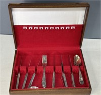 Cutlery In Wooden Box