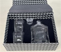 BnB Whisky Decanter and 2 Glass Set