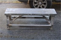 Aluminum Bench 48"W 19"T 14"D