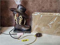 Nib Western Cowboy Table Lamp