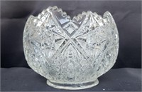 L E Smith Cut Glass Heritage Fruit Bowl Resale $25
