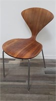 Mid century modern side chair, designed by Norman