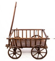 Antique Wood Goat Cart