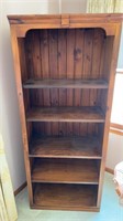 Tall solid wood books shelf. 6ft tall, 30 inch