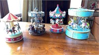 Miscellaneous lot of carousels a couple are