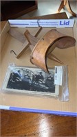 Antique wood Stereoscope  and viewer stereograph
