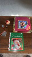 Lot of Christmas items.  Books and more