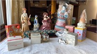 Miscellaneous lot of Avon lady figures and other