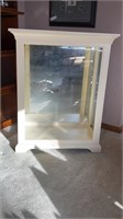 White display cabinet two doors on the sides with