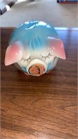 Hull pottery Corky pig bank