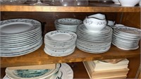 Approximately 12 piece setting silver pine mikasa