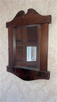 Solid wood mirror approximately 15.25” x 22”