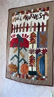 Hanging quilt wall art approximately 24” x 36”