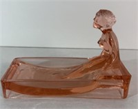 VINTAGE HEINRICH HOFFMAN ART GLASS SOAP DISH