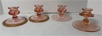 (4) SET OF CANDLE STICK HOLDERS: (1) PAIR