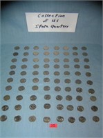 Huge collection of US American state quarters