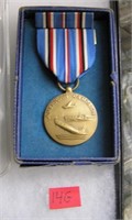 WWII American Campaign and service medal and bar