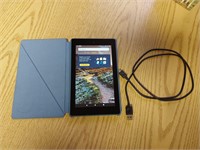 Tablet with Case and Charging Cord