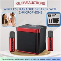 LOOKS NEW WIRELESS KARAOKE SPEAKER+2 MICS(MSP:$113