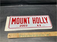 2003 mount Holly tag