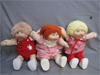 3 Original Vintage Unboxed Cabbage Patch Dolls
