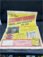1946 Stewart-Warner radios ad Troy NC