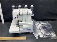 Working White Speedylock sewing machine