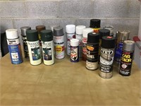 Garage Shelf Bundle Spray Paints and more