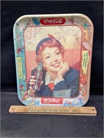 Vintage metal coke tray