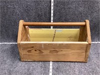 Yellow and White Wooden Crate