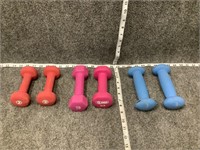 Set of 6 2 and 3 Pound Weights