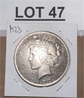 1923 PEACE DOLLAR / SHIPS