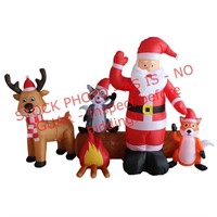 A Holiday Company 8 Ft Inflatable Santa & friend