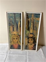 Vintage painting set