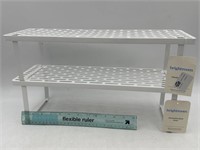 NEW Lot of 2- Bright Room Stackable steel Shelf