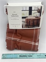 NEW Threshold Round Table Cloth 70"