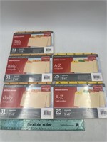 NEW Lot of 5- Office Depot Daily & A-Z Card Guide