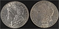(2) 1883-O MORGAN DOLLARS AU/BU