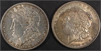 1883 & 1889 MORGAN DOLLARS AU/BU